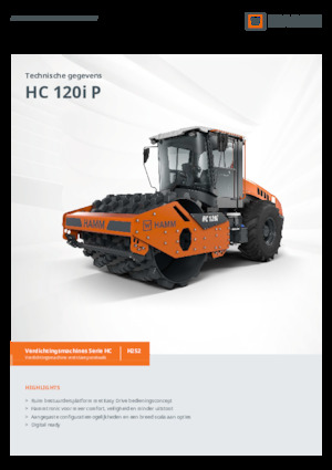 Еднобандажни валяци Hamm HC 120i P