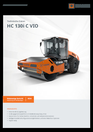 Еднобандажни валяци Hamm HC 130i C VIO