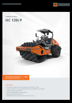 Еднобандажни валяци Hamm HC 139i P