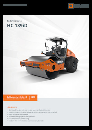 Еднобандажни валяци Hamm HC 139iD