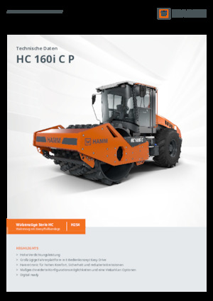 Еднобандажни валяци Hamm HC 160i C P