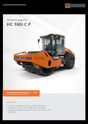 Еднобандажни валяци Hamm HC 160i C P