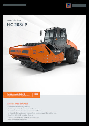 Еднобандажни валяци Hamm HC 208i P