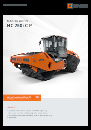 Еднобандажни валяци Hamm HC 250i C P