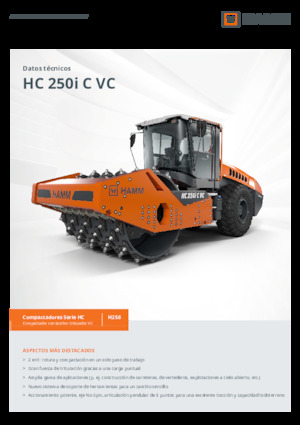 Еднобандажни валяци Hamm HC 250i C VC