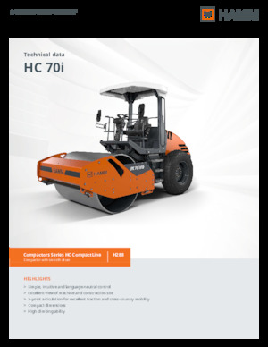 Еднобандажни валяци Hamm HC 70i