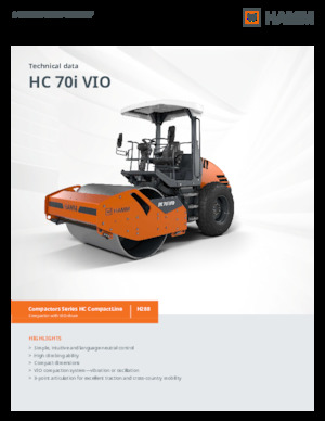 Еднобандажни валяци Hamm HC 70i VIO