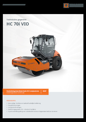 Еднобандажни валяци Hamm HC 70i VIO