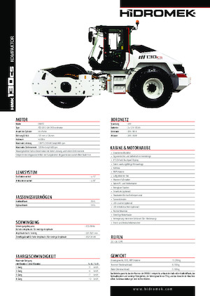 Еднобандажни валяци Hidromek HMK 130 CS