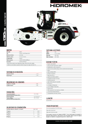 Еднобандажни валяци Hidromek HMK 130 CS