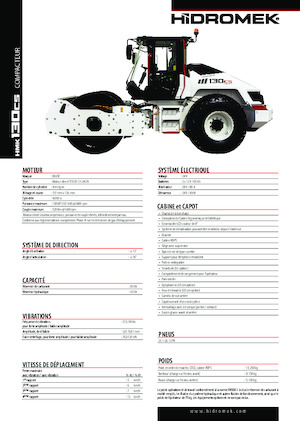 Еднобандажни валяци Hidromek HMK 130 CS
