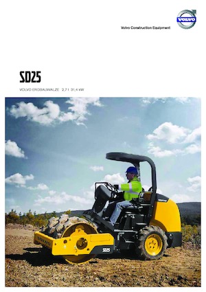 Еднобандажни валяци Volvo SD25