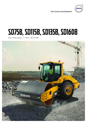 Еднобандажни валяци Volvo SD75B