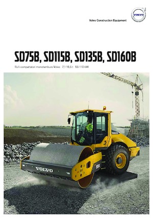 Еднобандажни валяци Volvo SD75B