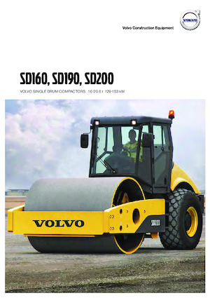 Еднобандажни валяци Volvo SD190
