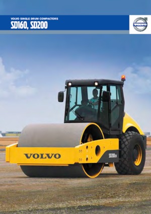 Еднобандажни валяци Volvo SD200