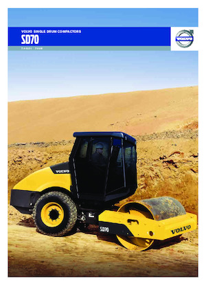 Еднобандажни валяци Volvo SD70