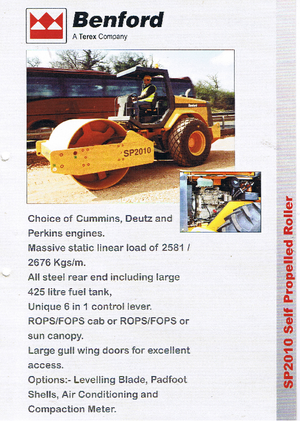 Еднобандажни валяци Benford SP 2010 D