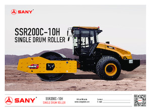 Еднобандажни валяци Sany SSR200C-10H