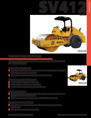 Еднобандажни валяци Sakai SV412D