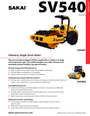 Еднобандажни валяци Sakai SV540T