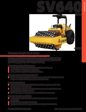 Еднобандажни валяци Sakai SV640D