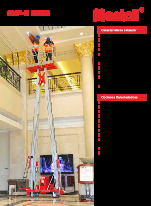 Подемници с единична вертикална мачта Mantall CMP14-S