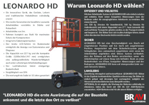 Подемници с единична вертикална мачта Bravi Leonardo HD