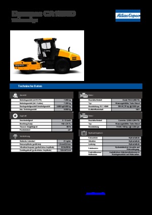 Еднобандажни валяци Dynapac CA 1500 D