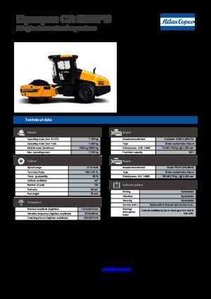 Еднобандажни валяци Dynapac CA 1500 PD