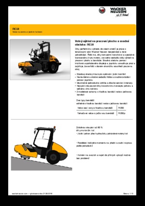 Еднобандажни валяци Wacker Neuson RC50P