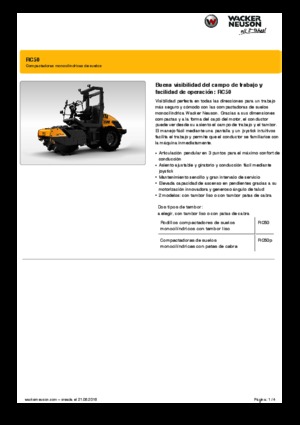 Еднобандажни валяци Wacker Neuson RC50P