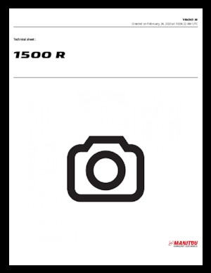 Челни товарачи Manitou 1500R