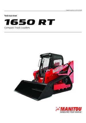 Челни товарачи Manitou 1650RT