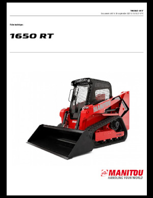 Челни товарачи Manitou 1650RT