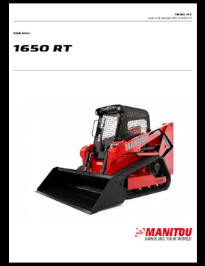 Челни товарачи Manitou 1650RT