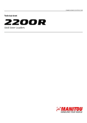 Челни товарачи Manitou 2200R