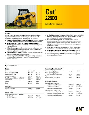 Челни товарачи Caterpillar 226D
