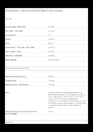 Челни товарачи Caterpillar 232D3