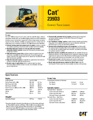 Челни товарачи Caterpillar 239D Serie 3 Deltalader
