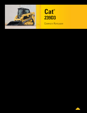 Челни товарачи Caterpillar 239D Serie 3 Deltalader