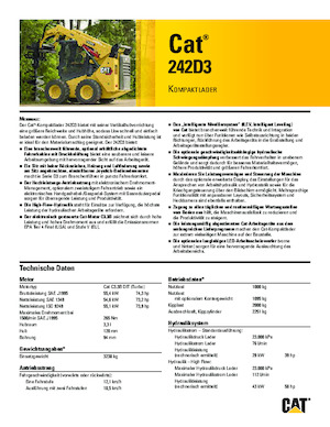 Челни товарачи Caterpillar 242D Series 3