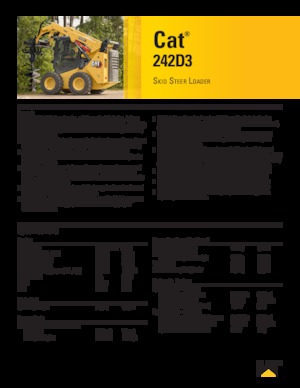 Челни товарачи Caterpillar 242D Series 3