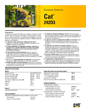 Челни товарачи Caterpillar 242D Series 3