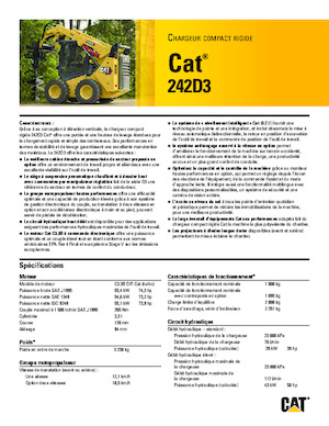 Челни товарачи Caterpillar 242D Series 3