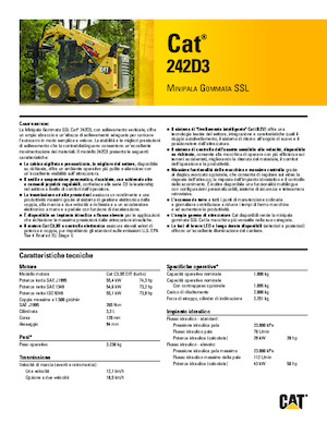 Челни товарачи Caterpillar 242D Series 3