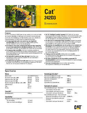 Челни товарачи Caterpillar 242D Series 3
