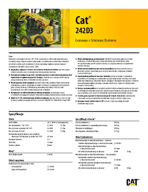 Челни товарачи Caterpillar 242D Series 3