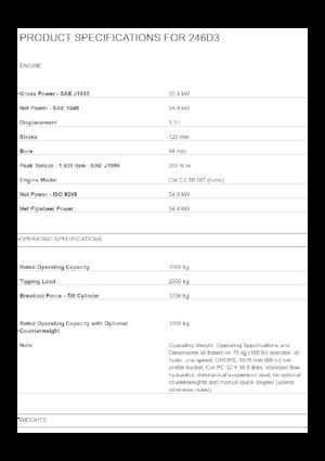 Челни товарачи Caterpillar 246D3