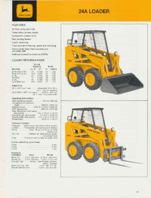 Челни товарачи John Deere Construction 24A
